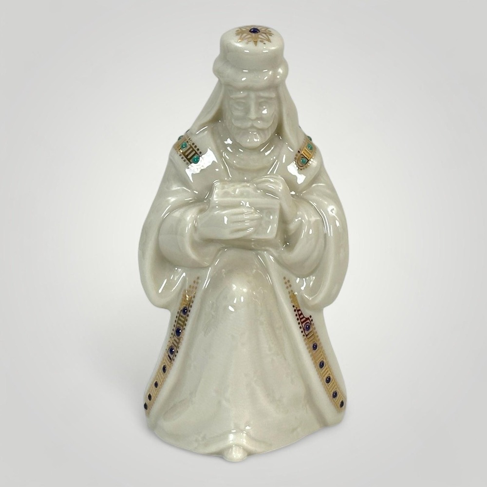 Vintage Lenox China‎ Jewels Nativity Balthazar Figurine Made in USA w/ Box 1999 - Picture 2 of 12